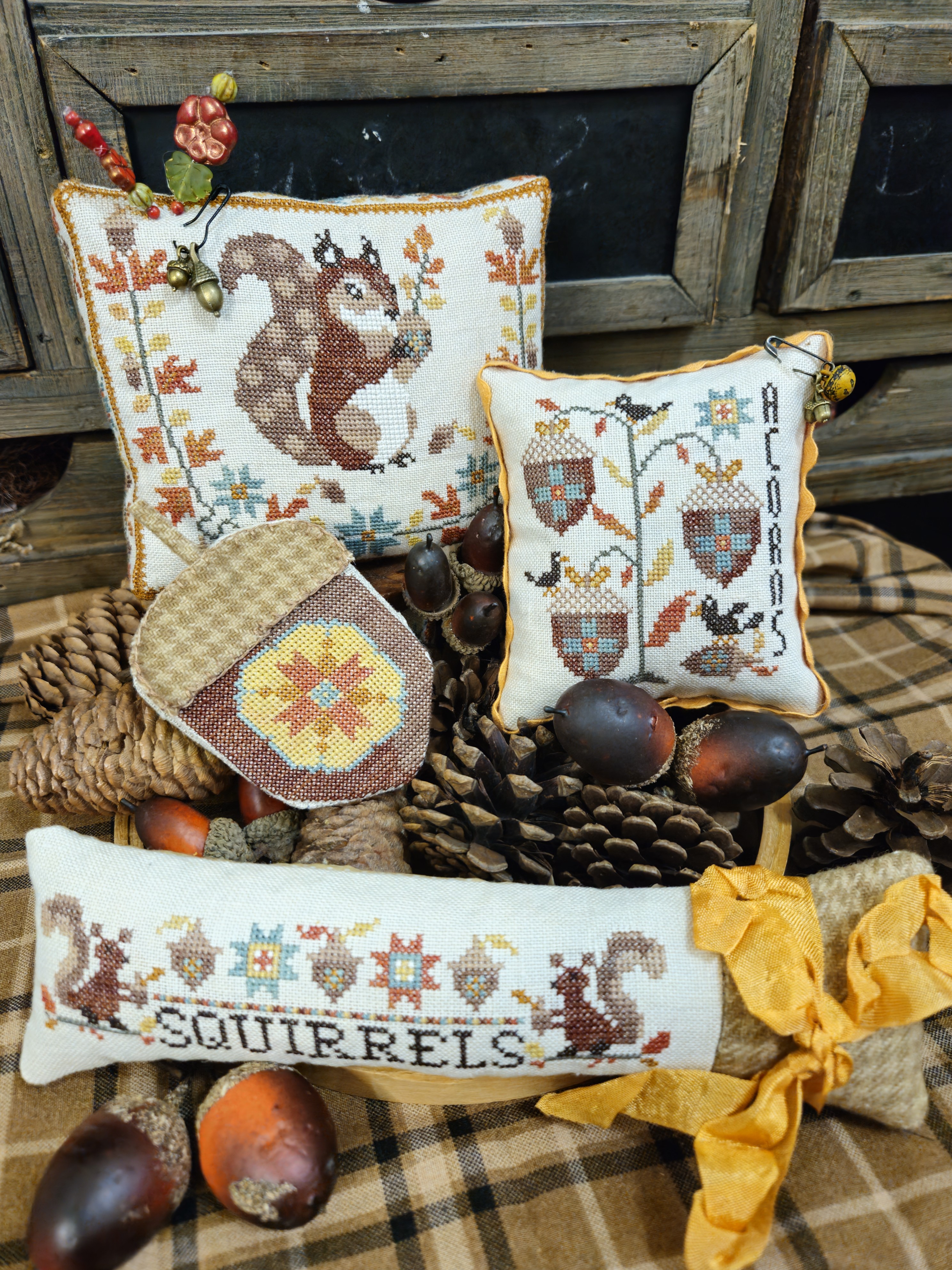 Acorn Thieves - Cross Stitch Pattern