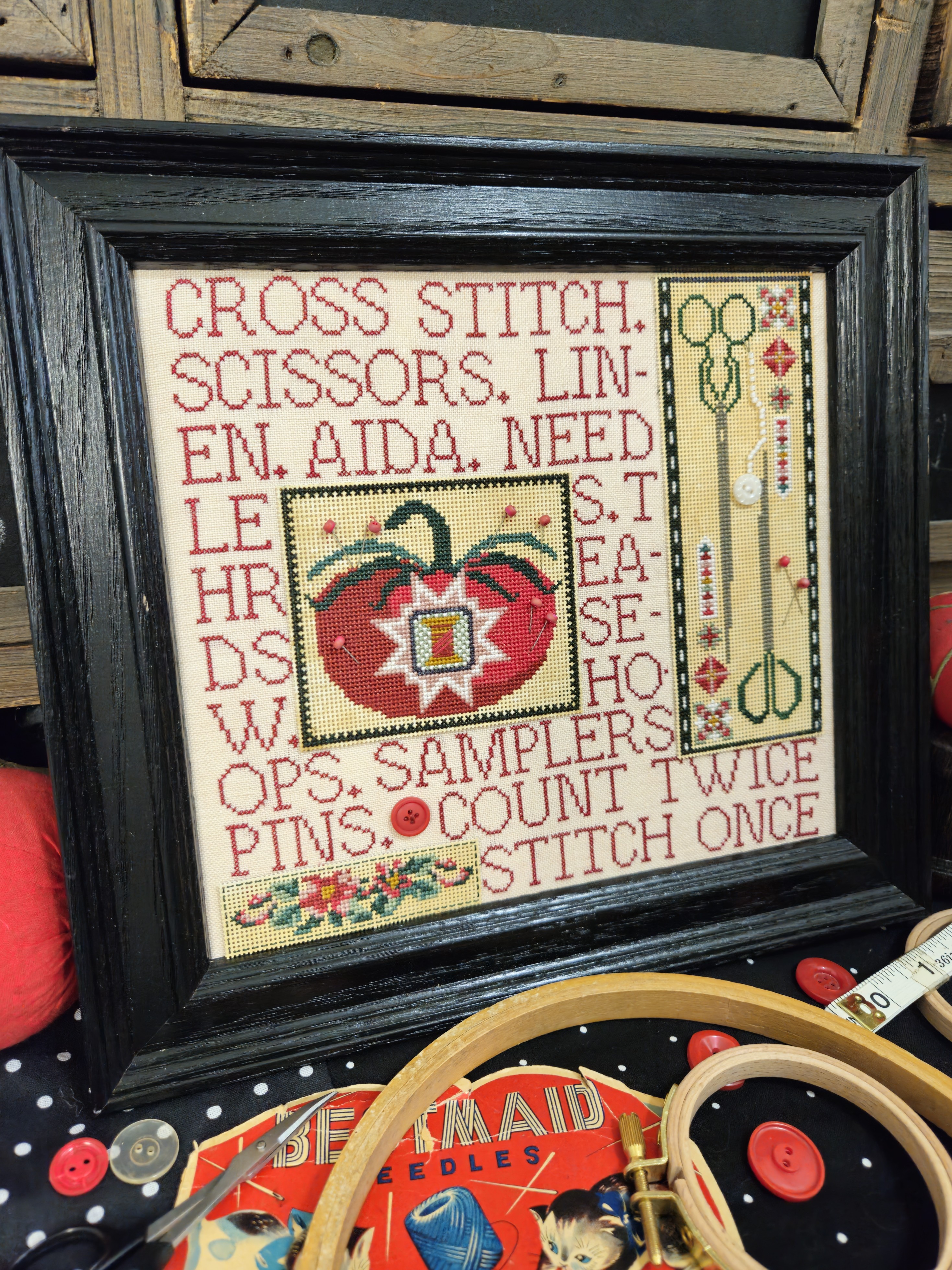 Mixed Media: Stitching Paraphernalia - Cross Stitch Pattern