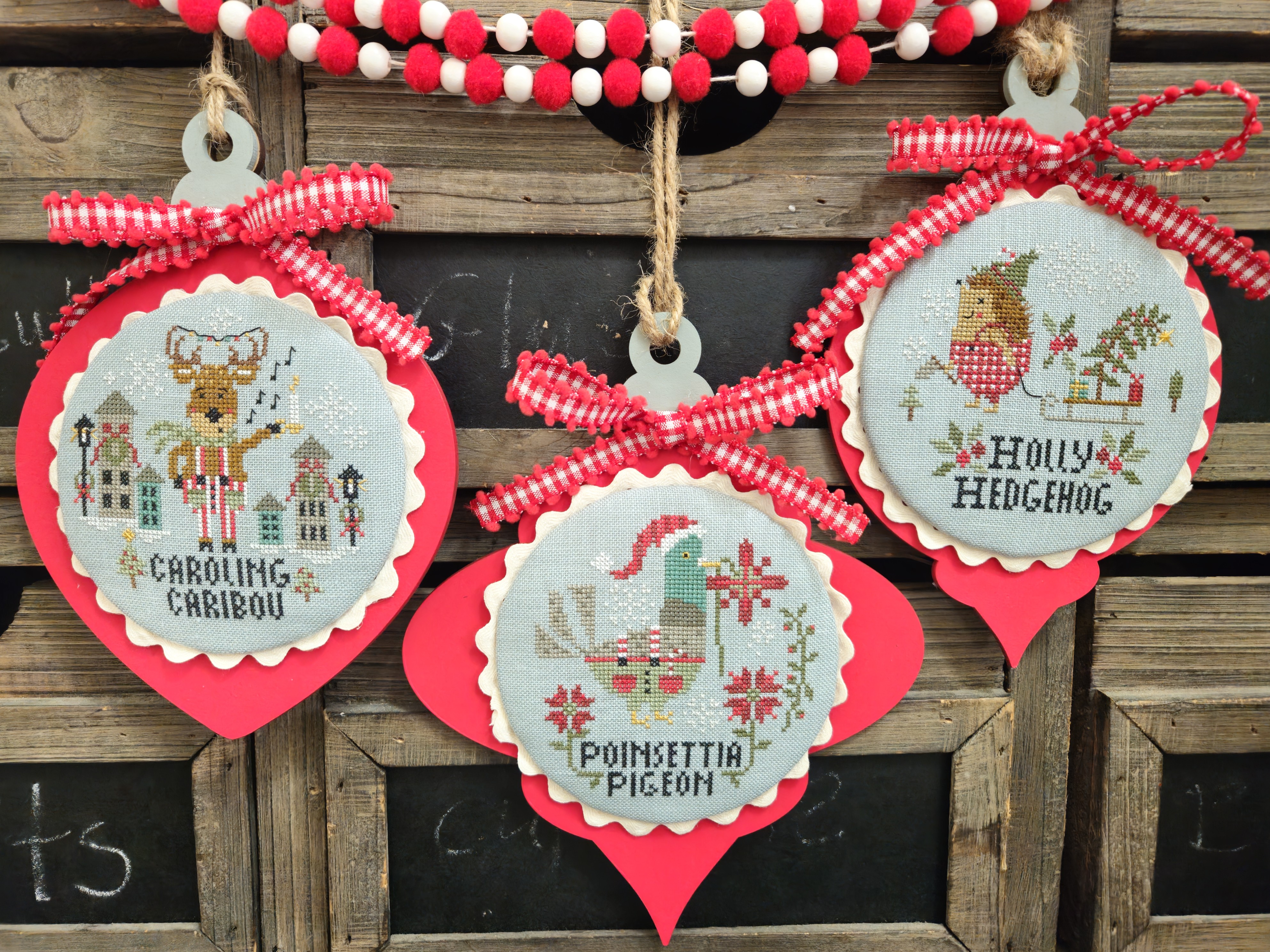 Christmas Animals in Pants - Ornament Cross Stitch Pattern