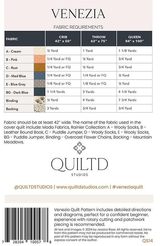 Venezia - Quilt Pattern