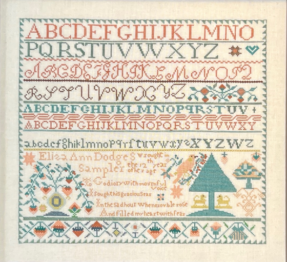 Eliza Ann Dodge 1829 - Cross Stitch Pattern