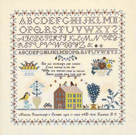 Melissa Fratenburgh 1834 - Cross Stitch Pattern