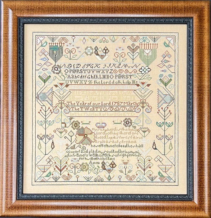 Elizabeth T. Dewsberry 1787 - Cross Stitch Pattern