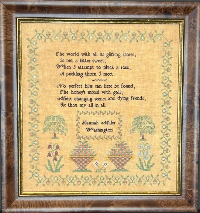 Hannah Miller 1820 - Cross Stitch Pattern