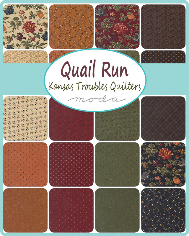 Quail Run Triangle Pumpkin - Quilt Fabric