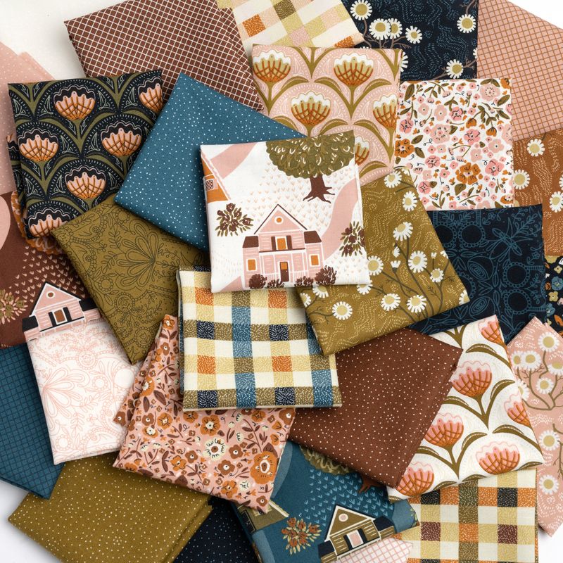 Quaint Cottage Cloud - Lace Damask Blender - Quilt Fabric