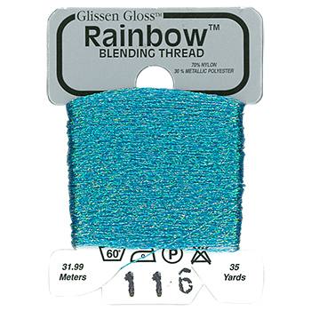 Iridescent Blue Rainbow Blending Thread