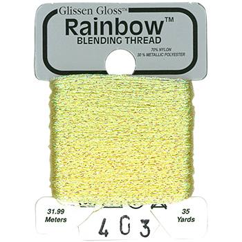 Iridescent Pale Yellow Rainbow Blending Thread