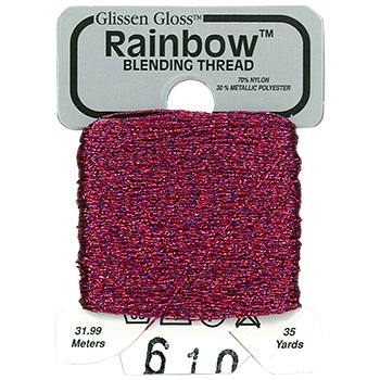 Blue Red Rainbow Blending Thread