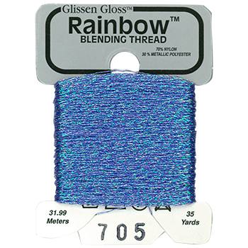Iridescent Cornflower Blue Rainbow Blending Thread