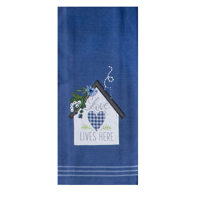 Tea Towel Applique Love Lives