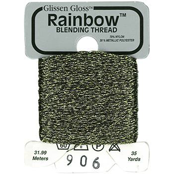Black Silver Gold Rainbow Blending Thread