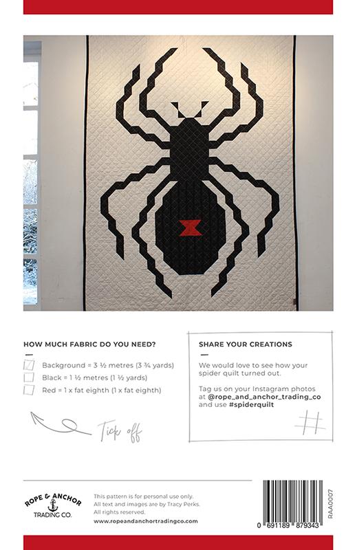 Spider Quilt - Halloween Quilt Pattern