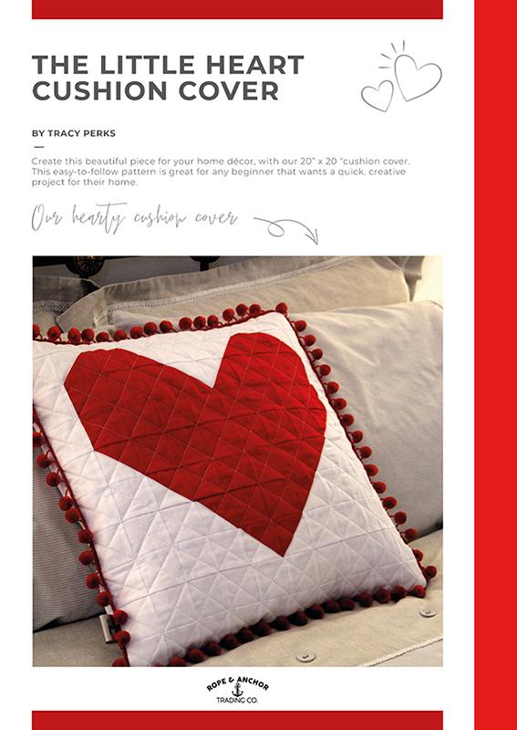 Little Heart Cushion Cover - Sewing Pattern