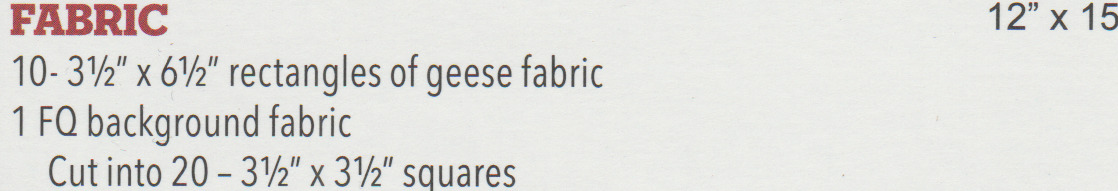 Lil' Lazy Goose - Quilt Pattern