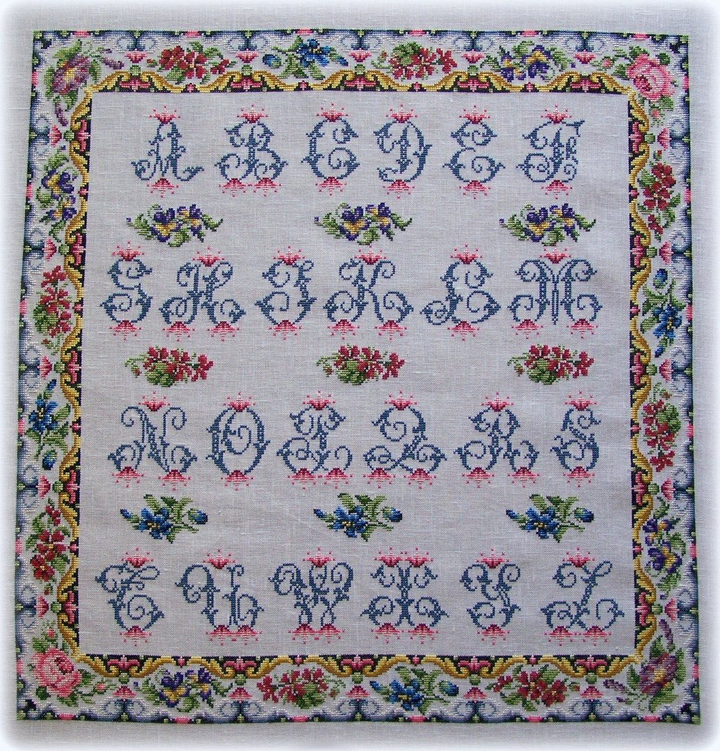 Abecedaire aux Fleurs - Cross Stitch Pattern