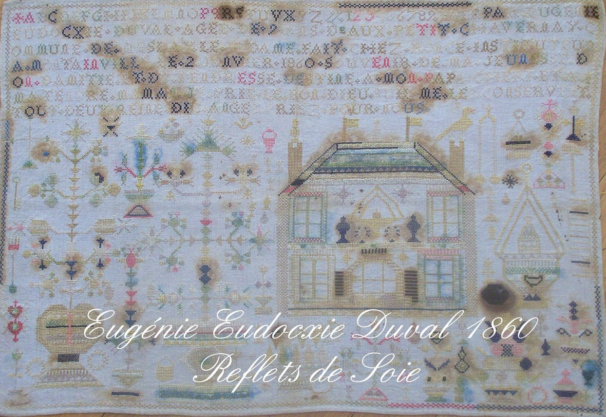 Eugenie Eudoxcie Duval 1860 - Cross Stitch Pattern