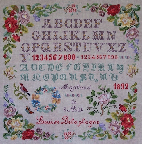 Louise Delaplagne 1892 - Cross Stitch Pattern
