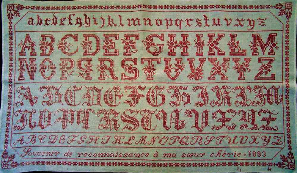 A Ma Soeur Cherie - Cross Stitch Pattern
