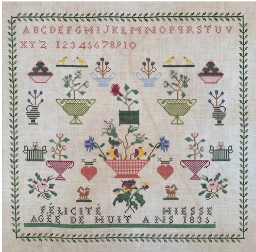 Felicite Hiesse 1835 - Cross Stitch Pattern
