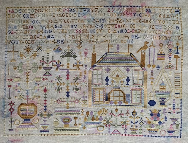 Eugenie Eudocxie Duval 1860 - Cross Stitch Pattern