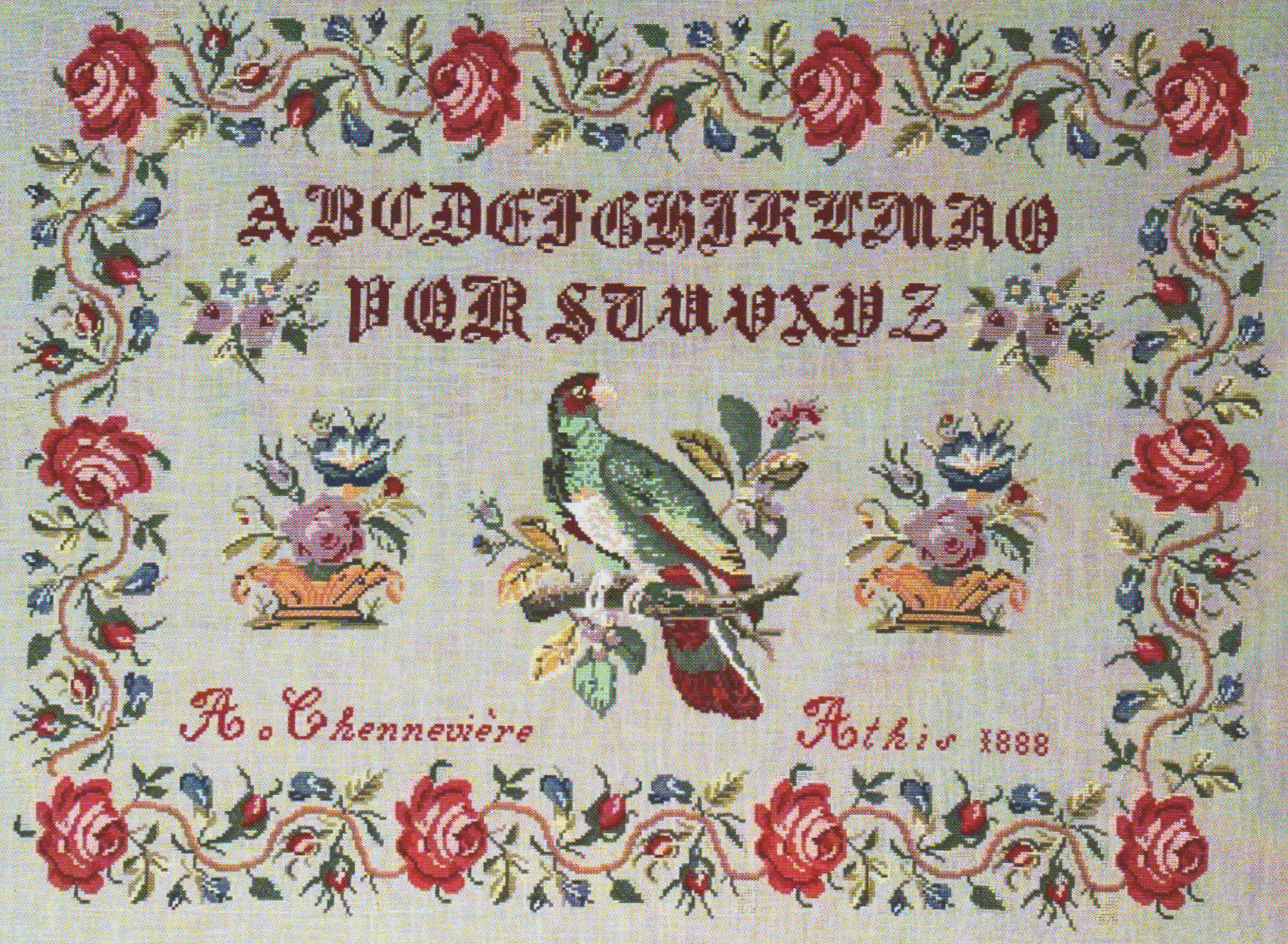 Angele Chenneviere 1888 - Cross Stitch Pattern