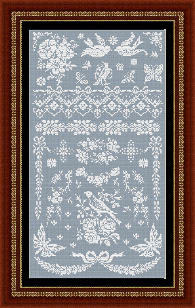 Les Oiseaux de Bagatelle - Cross Stitch Pattern