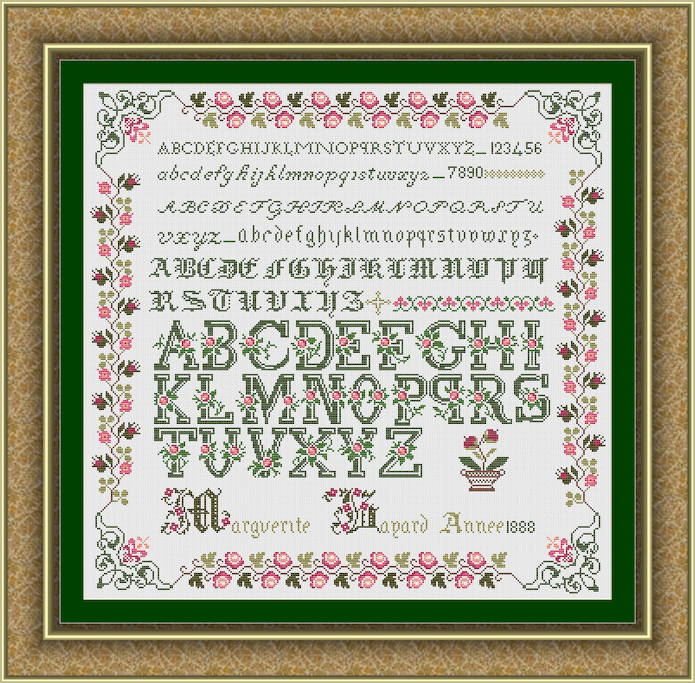 Marguerite Bayard 1888 - Cross Stitch Pattern