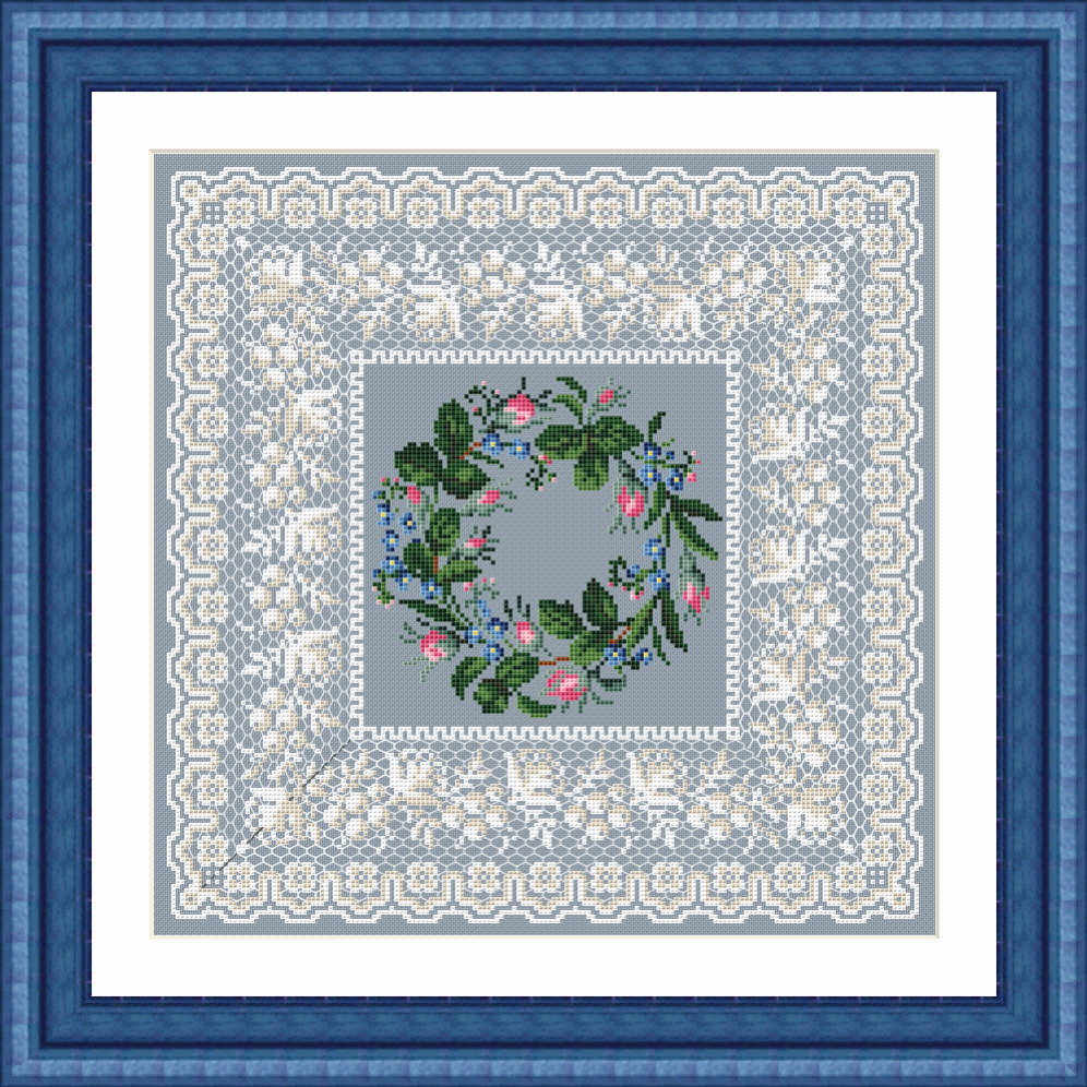 Ne m'oubliez pas (Don't Forget Me) Cross Stitch Pattern