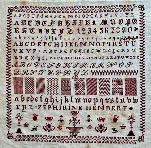 Zephirine Hembert 1876 - Cross Stitch Pattern