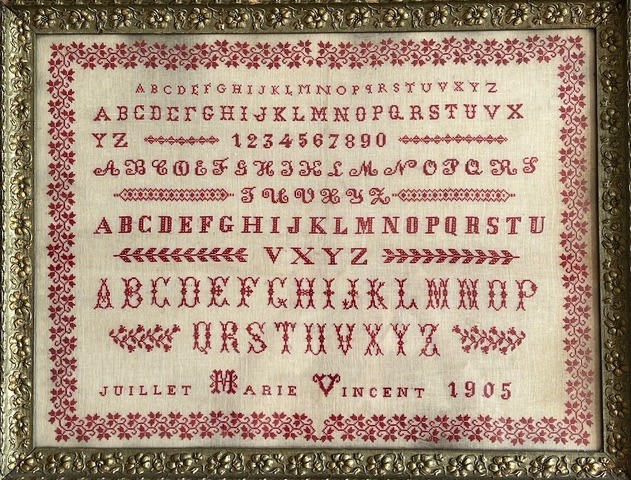Marie Vincent 1905 - Cross Stitch Pattern