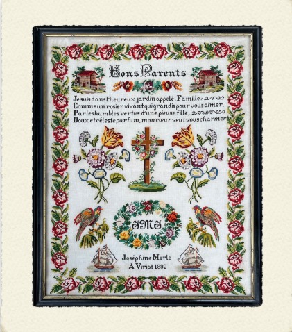 Josephine Merle 1892 - Christian Cross Stitch Pattern