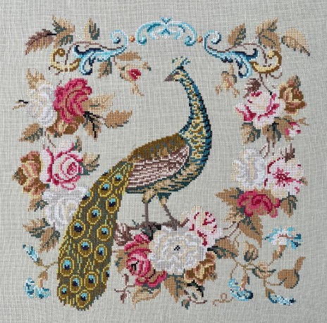 Dans Son Jardin de Roses - Cross Stitch Pattern