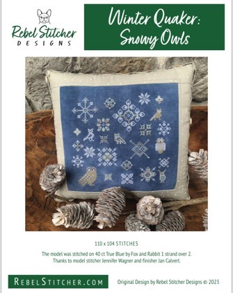 Winter Quaker - Snowy Owls - Cross Stitch Pattern