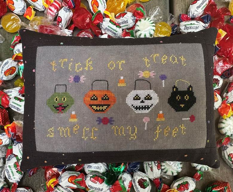 Smell My Feet - Halloween Cross Stitch Pattern