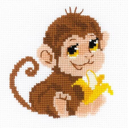 Monkey - Cross Stitch Kit
