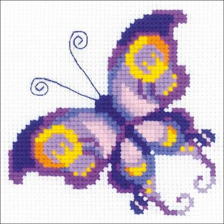 Amethyst Butterfly - Cross Stitch Kit
