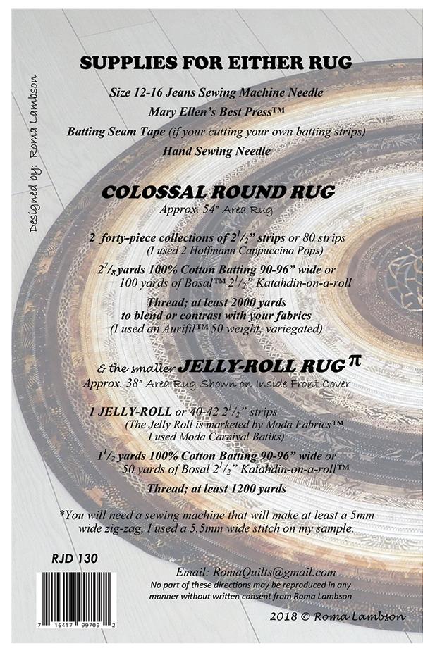 Colossal Round Rug - Quilt Pattern