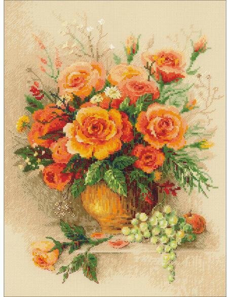 Tea Roses - Cross Stitch Kit