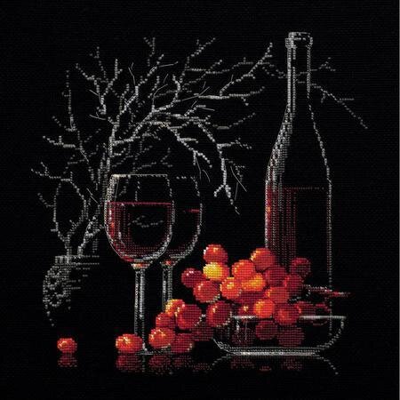 Still Life With Red Wine - Cross Stitch Kit