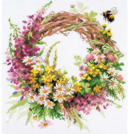 Wreath With Firewood - Cross Stitch Kit