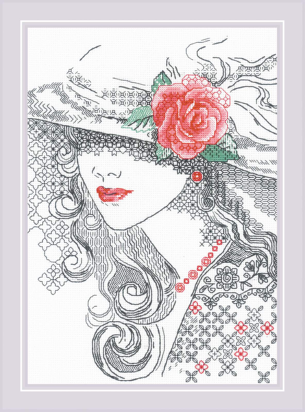 Mysterious Rose - Cross Stitch Kit
