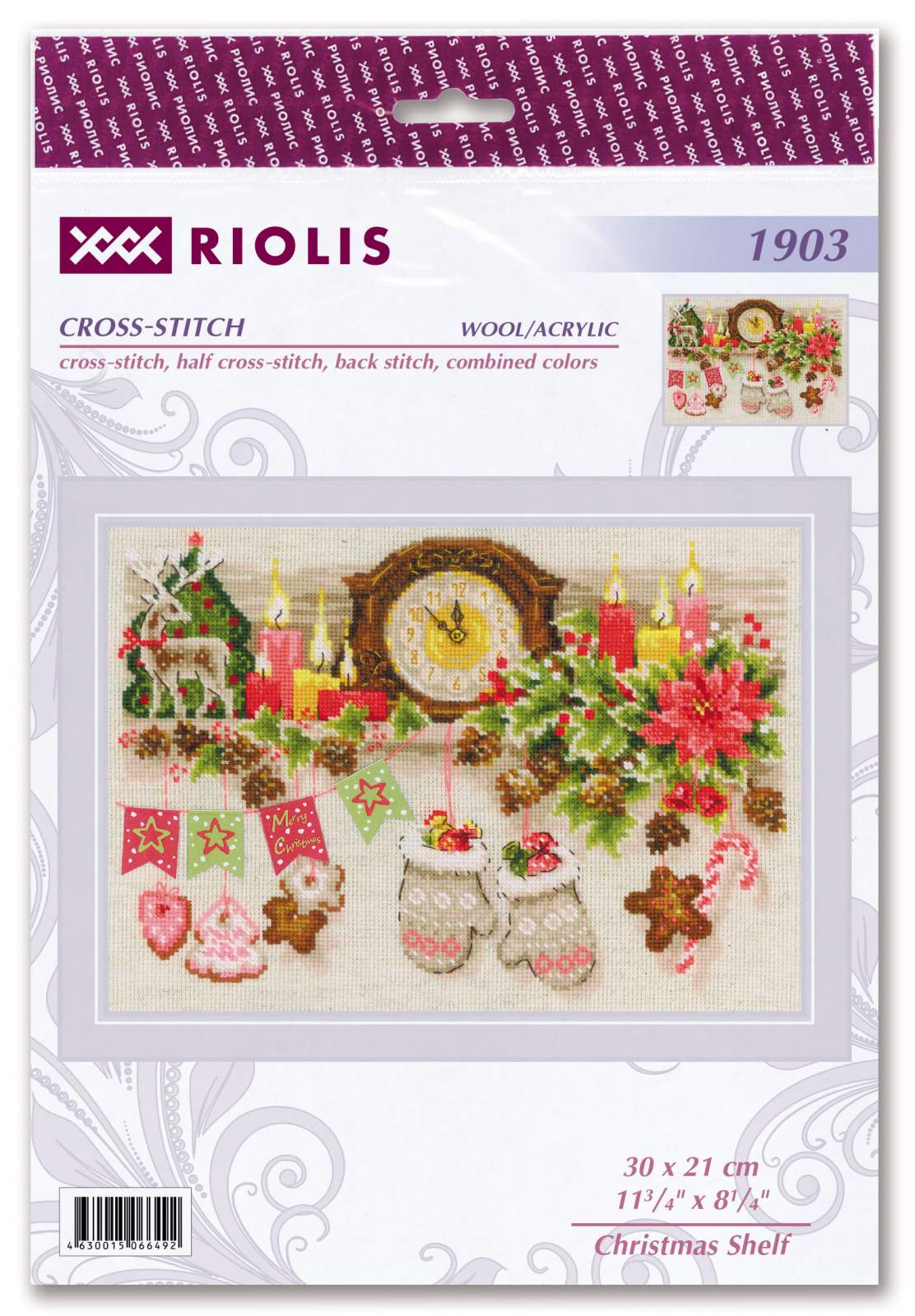 Christmas Shelf - Cross Stitch Kit