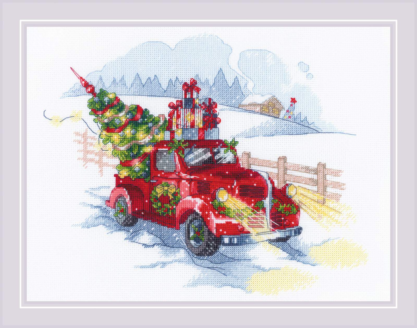 To the Holidays - Christmas Cross Stitch Kit