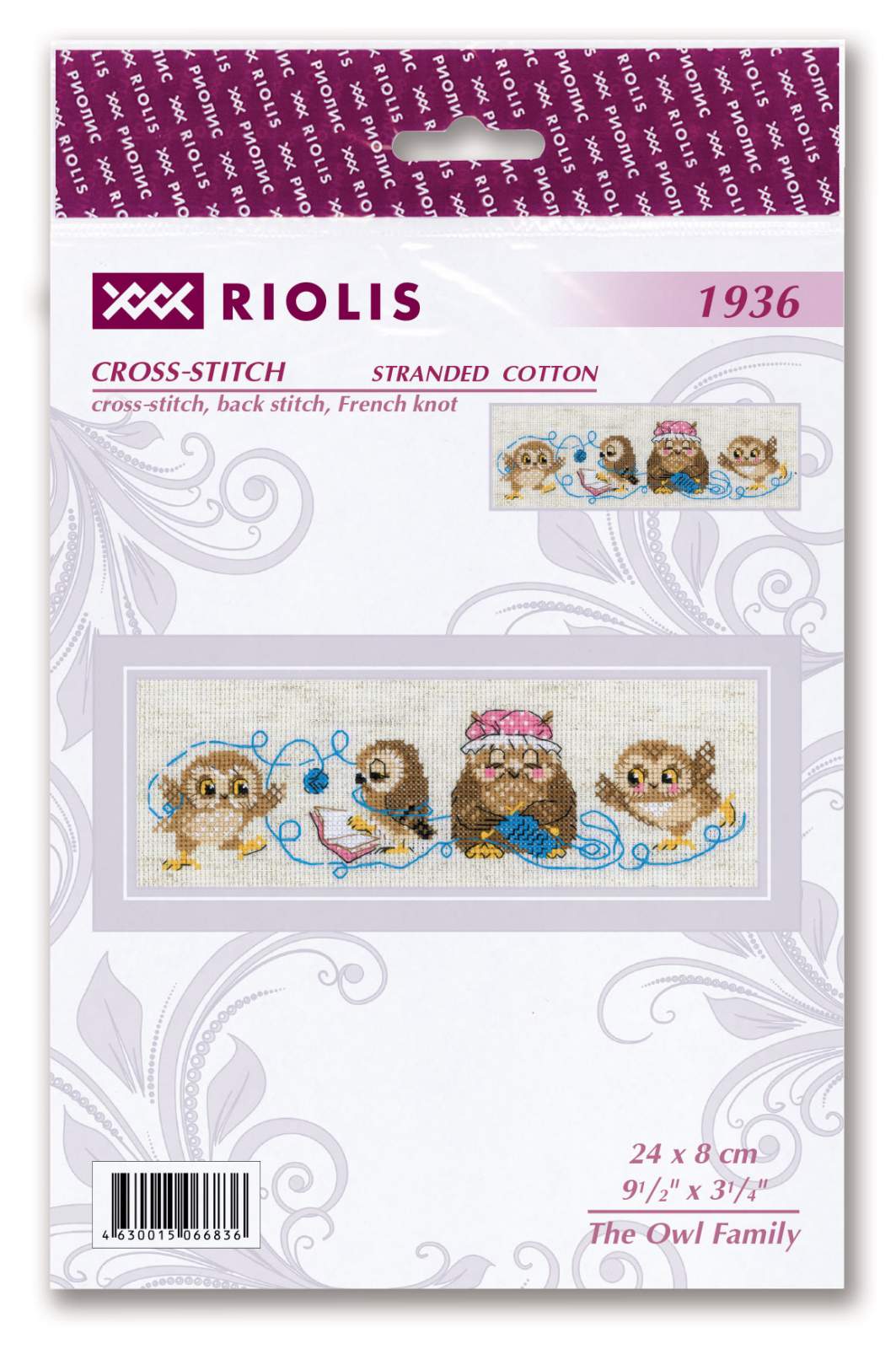 The Owl Family - Cross Stitch Kit