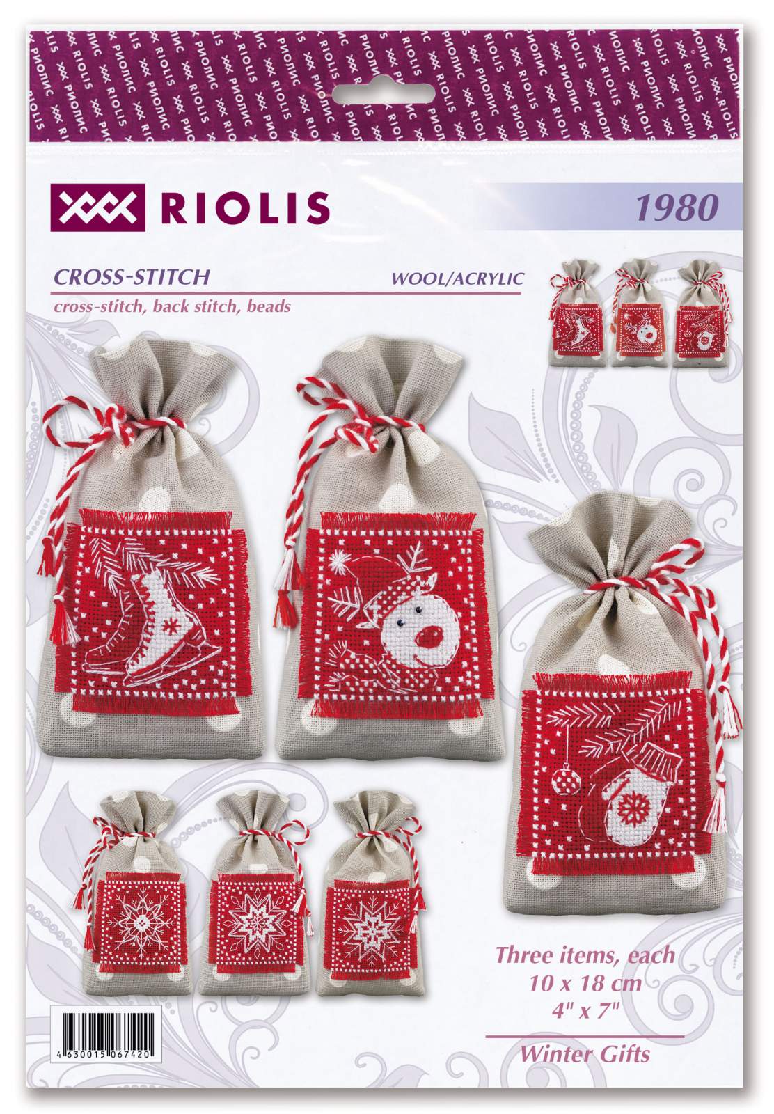 Winter Gifts - Christmas Cross Stitch Kit