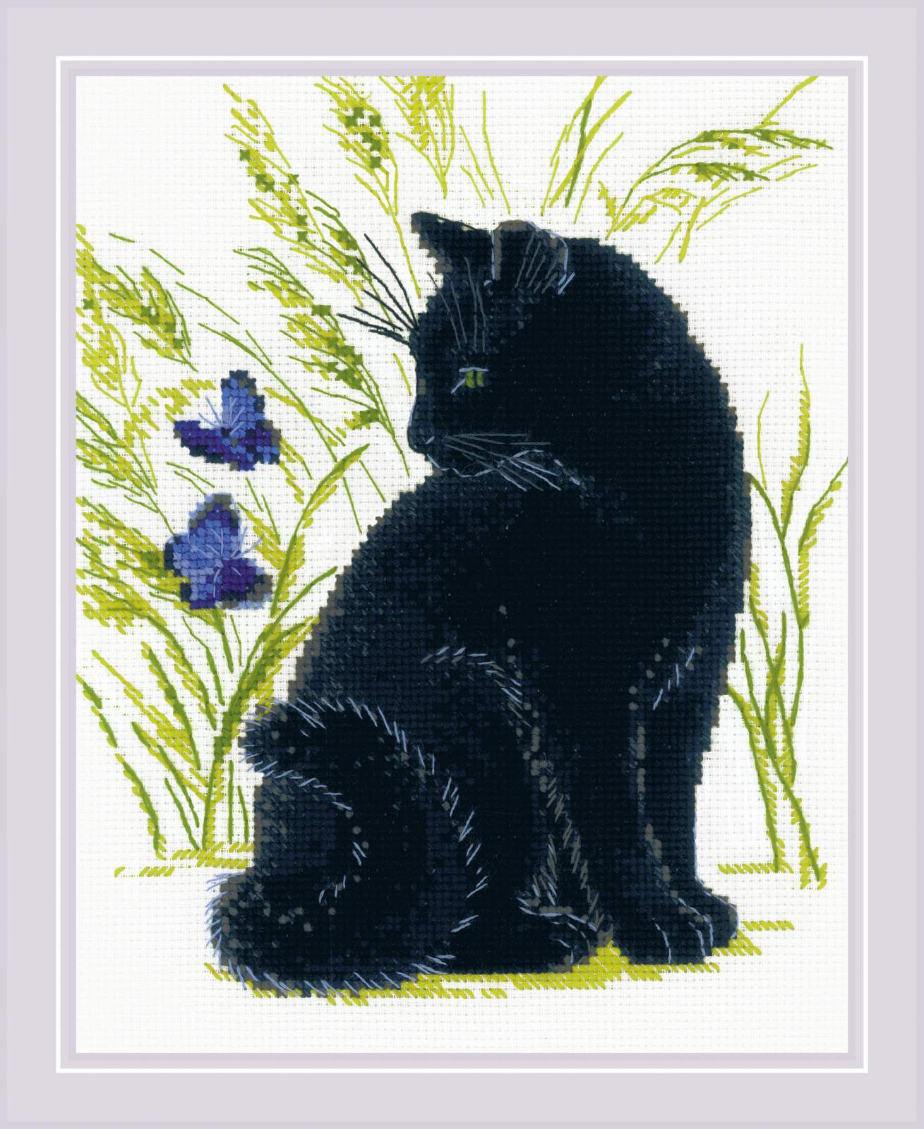 Black Cat - Cross Stitch Kit