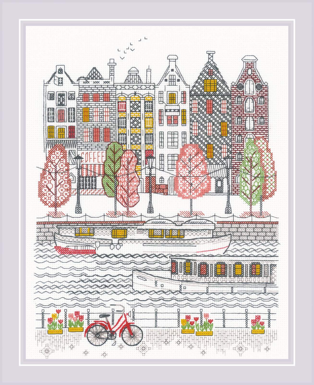 City on Water - Cross Stitch Kit