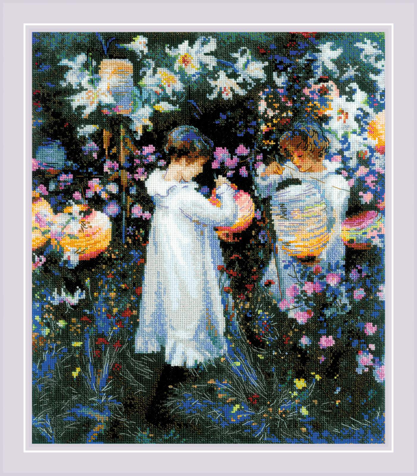Carnation, Lily, Rose - J. S. Sargent - Cross Stitch Kit