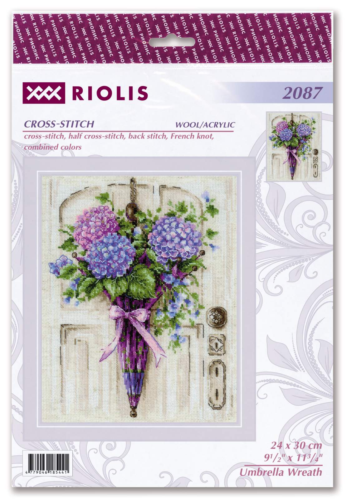 Umbrella Wreath - Cross Stitch Kit